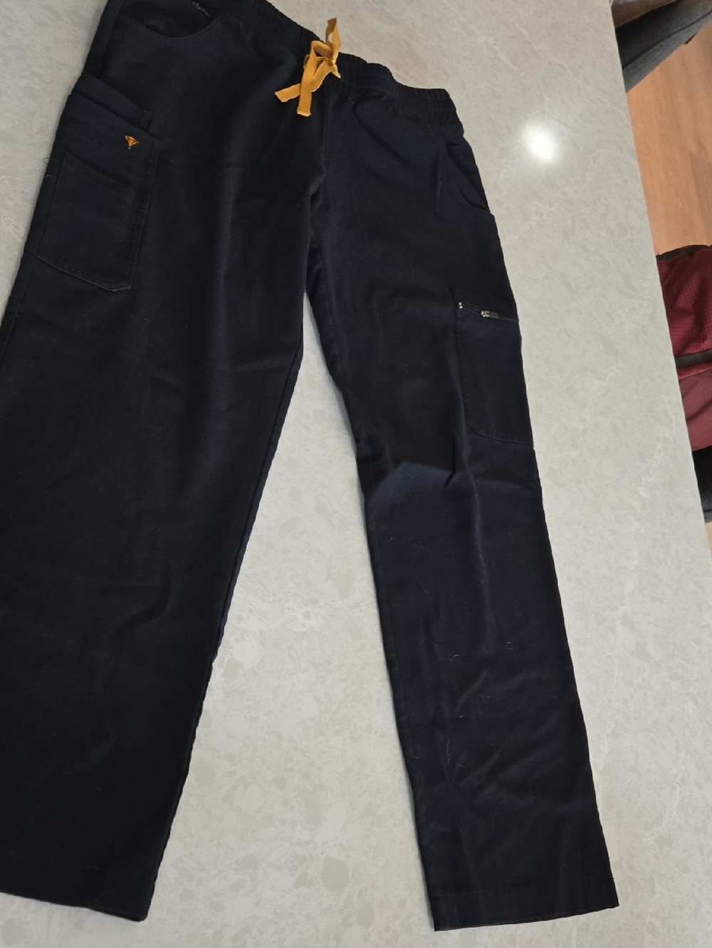 Poppy Brand Women's Straight Leg Scrub Bottoms Black.